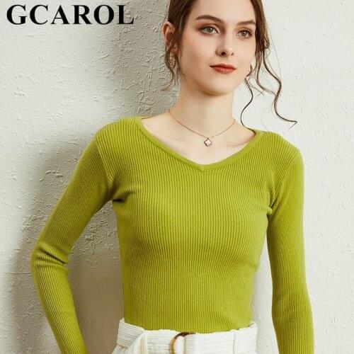 GCAROL Women's V-Neck Pullovers