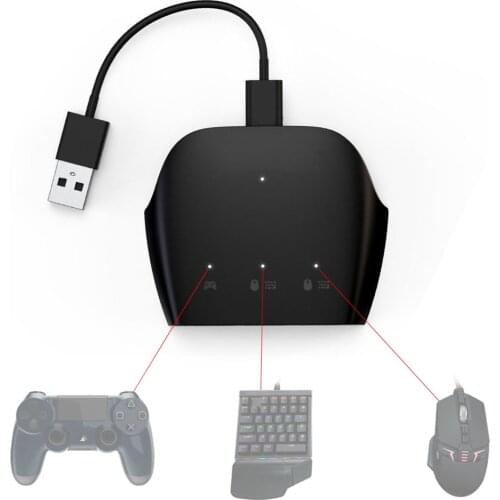 Mouse Adapter For PS3/PS4/XBOXONE/XBOX360 Mouse Keyboard Converter Wired Handle Converter For FPS, TPS ,RPG And RTS Games