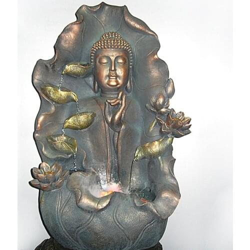 Creative Decoration water waterscape large rockery stone Buddha fountain ornaments house from evil spirits Lucky Buddha head Hum