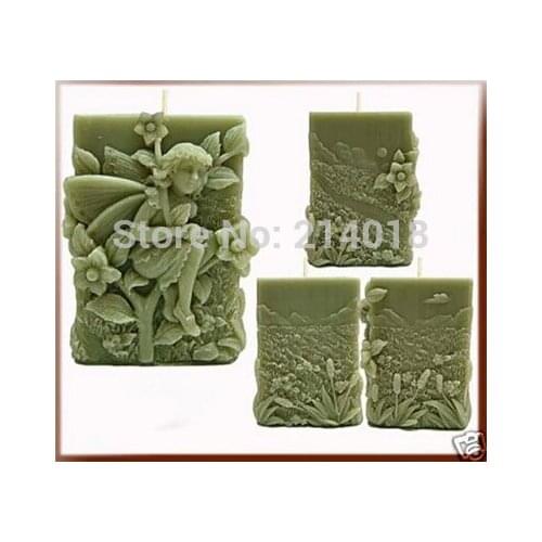 DIY Sell hot Angel girl swinging /flower silicone soap mold Cake decoration mold Handmade soap mold