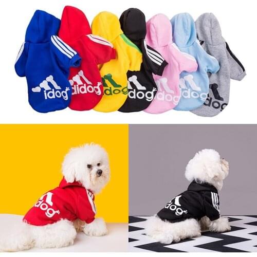 Fashion Puppy Dog Hoodies Autumn Winter Pet Clothes for Small Medium Dogs Yorkshire Shih Tzu Clothing Mascotas roupa cachorro