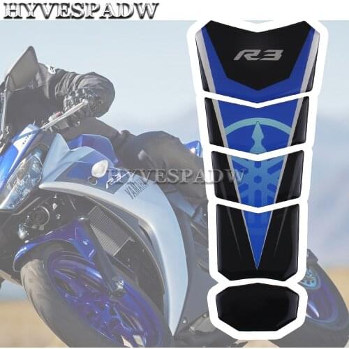Motorcycle 3D Fuel Tank Pad Sticker Protective Decorative Decal for YZF R3 Tank Pad Sticker