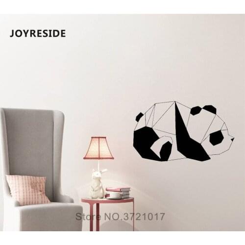 JOYRESIDE Cutie Panda Wall Decal Pandas Baby Wall Sticker Cute Animal Vinyl Decor Home Children Room Decor Interior Design A1034