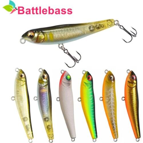 BATTLEBASS 2021 New All Depth Penicl Lure 71mm 7g Sinking Sitckbait Surface DOGX Popper Bass Pike Fishing Bait
