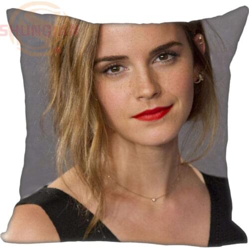 New Emma Watson Pillowcase Wedding Decorative Pillow Case Customize Gift For Pillow Cover 35X35cm,40X40cm(One Sides)
