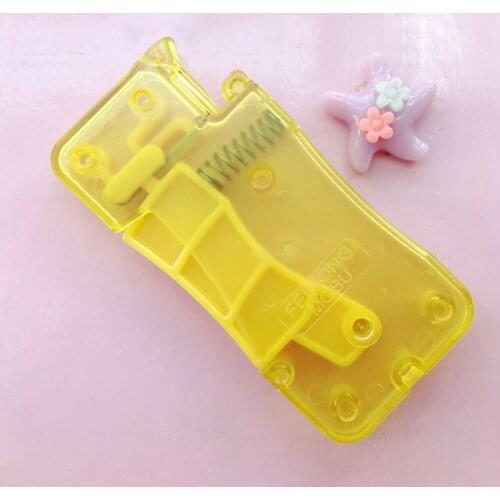 Hand Sewing Machine Plastic/Steel Automatic Needle Threader DIY Craft for Stitch Insert Portable Yellow 1Pcs Multi-function