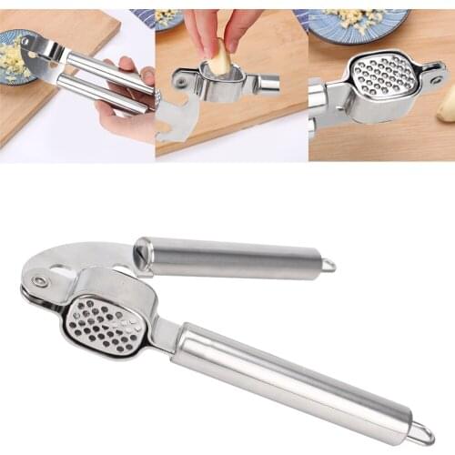 Manual Quick Garlic Gadgets Detachable Kitchen Tools Ginger Presser Slicer Masher Stainless Steel Garlic Press