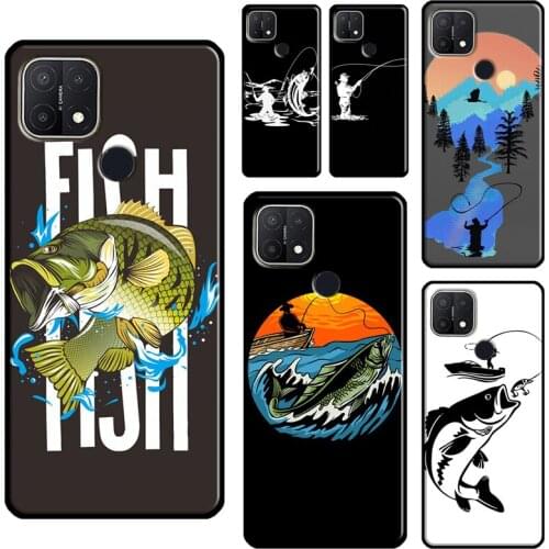 Fishing Fisherman For OPPO A15 A91 A83 A1K A3S A5S A5 A9 A31 A53 2020 A52 A72 Reno 4 Pro 2 Z F7 Phone Case