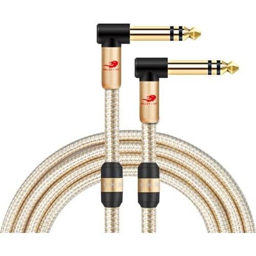 1/4 Inch TRS male to 6.35mm male Audio Stereo Cable for Keyboards Synths Guitars Mixer Console Amplifier Interconnect Cords