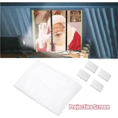 Fabric Rear Projection Screen For Virtual Halloween And Christmas Window Projection Videos Projector Screen 1.2*1.8m #30