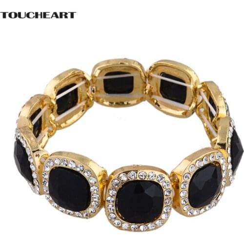 TOUCHEART Luxury Brand Custom Bracelet Handmade Gold Stretch Bracelet&Bangles Charm For Women Jewelry Making Bracelets SBR140224