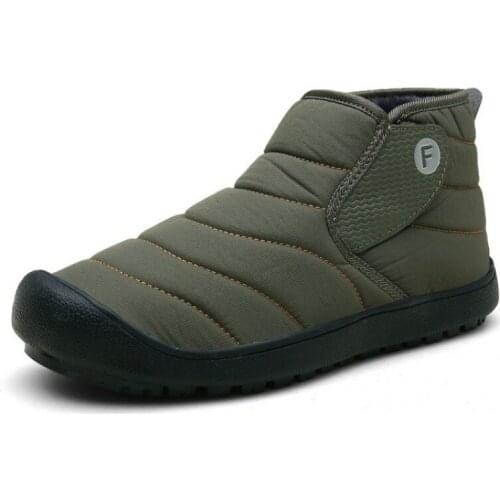 Outdoor Plus Velvet Snow Boots Men Women Thick Warm Cotton Shoes Couple Mid-Tube Short Boots Non-slip Casual Sports Shoes 36-46