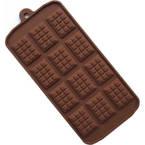1pc Silicone Chocolate Mold Cube Waffles Mould Fondant Molds DIY Candy Bar Mould Cake Decoration Tool Kitchen Baking Accessories