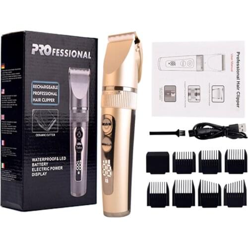 2021 New Hair Clipper Professional Barber Hair Cutting Machine Electric Shaver Hair Trimmer For Men Recharge Digital Hair Razor
