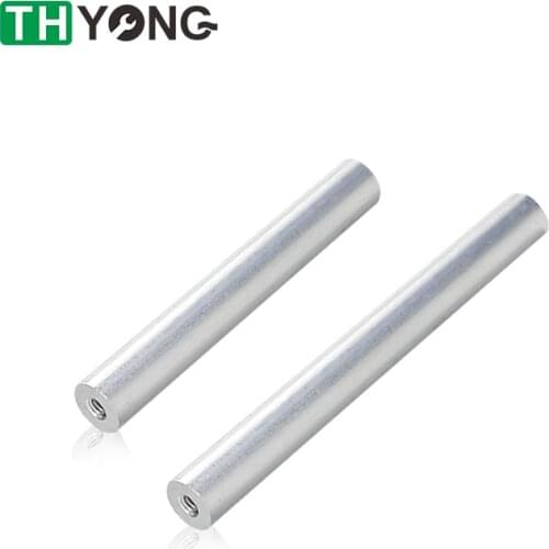 5pcs M4 Inner Tooth Hollow Straight Tube Nut Internal Thread 3D Printer Accessories Aluminum Alloy Round Hollow Rod