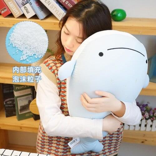 50 CM Cute Whale Seabird Stuffed Plush Toys Soft Stuffed Animal Pillows Office Nap Sleep Pillow Cushion Women Kids Gift