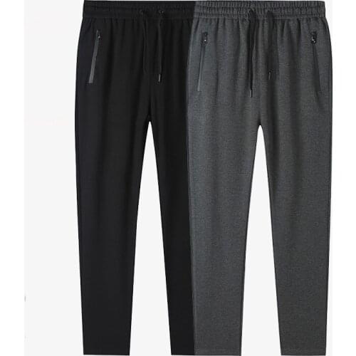 Plus size Mens Casual joggers Sports Pant Loose Version Fitness streetwear Running Trousers Workout Pants Solid Sweatpants
