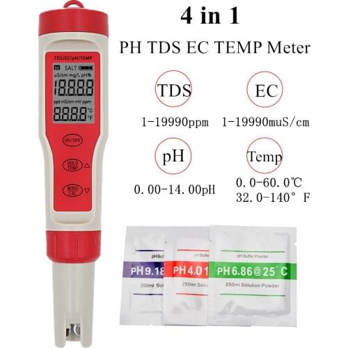 Waterproof PH Pen Meter Protable Digital PH Tester for Aquarium Pool Water Wine Urine Laboratory Automatic Calibration 30%off