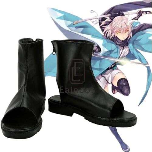 Game Fate Grand Order Sakura Saber Okita Souji Cosplay Party Custom Made Shoes