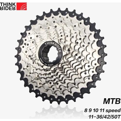 ThinkRider Mountain Bike 8 9 10 11 Speed Velocidade Bicycle Cassette MTB Freewheel Sprocket 36T 40T 42T 46T 50T 52T for Shimano