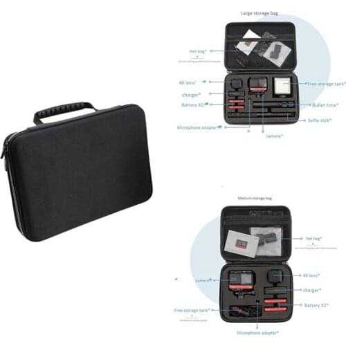 Keayisofine For Insta360 ONE R Storage Bag Protection Box Panoramic Camera Bag Portable Camera Accessory