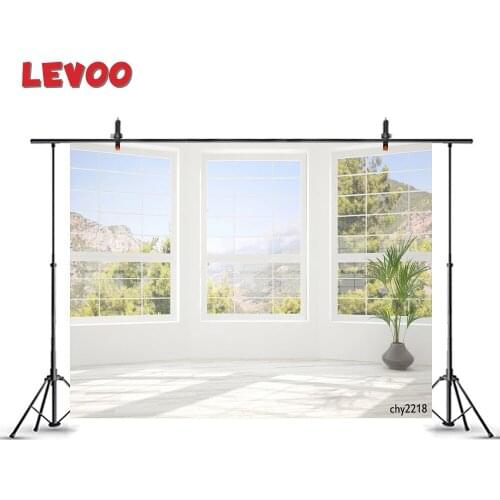 LEVOO Portrait Photo Background White Empty Room Spring Landscape Window Backdrop Photography Photo Studio Prop Photophone Vinyl