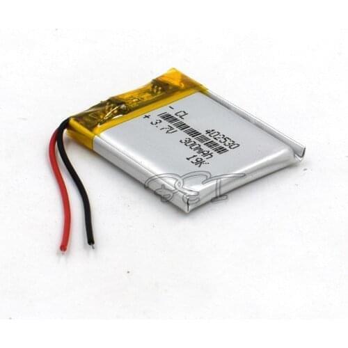Lithium polymer Battery 402530 3.7V 300mah Rechargeable Liion Cell Li-Po For DVD PAD PDA MP5 GPS Digital Product Navigator