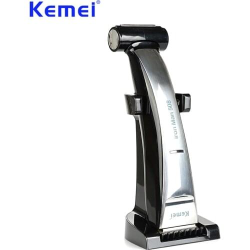 KEMEI 2 in 1 Beard Trimmer Hair Clipper Waterproof Rechargeable Shaver Razor bald cutting machine for Men Hair Cutting Tools