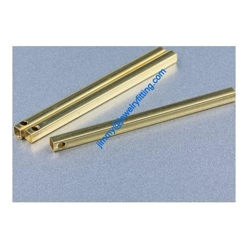 Copper Tube Conntctors Tubes jewelry findings mm ship free 3*3*50mm 2000pcs Square shape copper tube Spacer beads