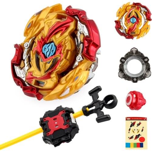 B149 4D Metal Spinning Top w/ String Launcher Gyro Fighting Birthday Gifts