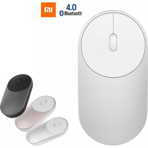 Xiaomi Mini Portable WiFi 2.4G And Bluetooth Double Wireless Mouse Aluminium Alloy ABS 1200 DPI Laser Support Windows 8 10 PC