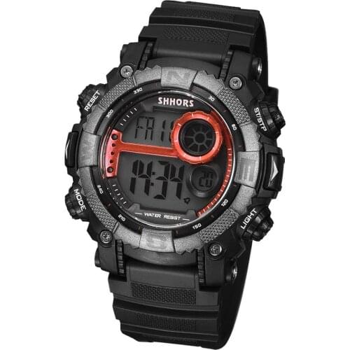 SHHORS Mens Watches Men LED Digital Watch Waterproof Military Sport Electronic Watch Relogio Masculino horloges vrouwen 2020