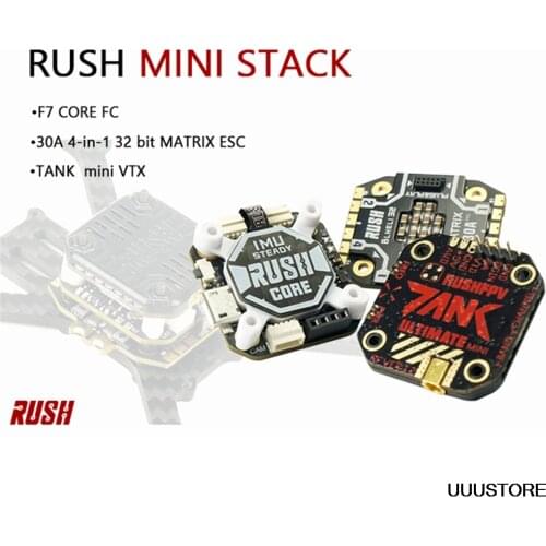 RUSH FPV TANK Stack RUSH CORE F7 & MATRIX 32bit 30A ESC FPV Combo Multi Rotor Parts For FPV Racing
