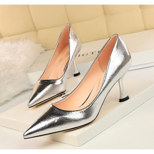 New Shoes Pointed toe Sexy Fashion High Heels Pumps Elegant Office Beautiful Ladies Pumps Shoes Women Pumps Thin Heel