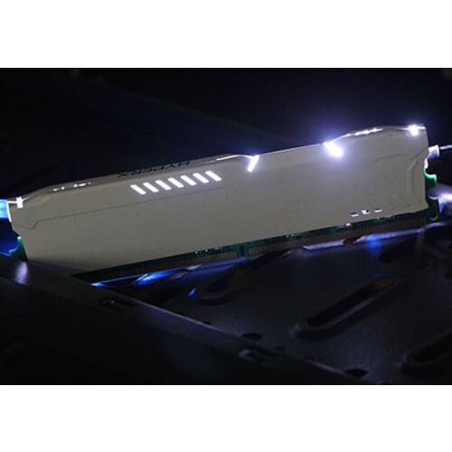 New DDR Version Aluminum Short Memory Luminous Vest Cooling 12V RGB AURA Light BarLuminous Decoration Colored 4pin RAMs Heatsink