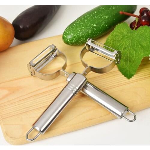 Stainless Steel Peeler Ultra-sharp Wide Rotating Blade Multifunctional Ergonomic Cutter Tool Peeling Fruits And Vegetables