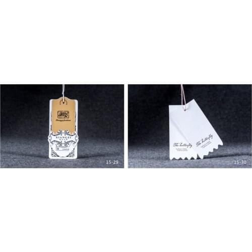 Custom clothing hang tag 300/400/600/700gsm paper garment swing hanging tag JYYJ095