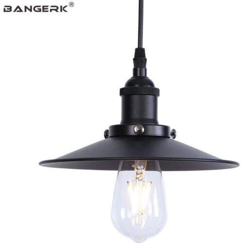 Industrial Pendant Lights Loft Decor Black Iron Light Edison Vintage Hanging Lamp Fixture For Aisle Bar Home Lighting Luminaire