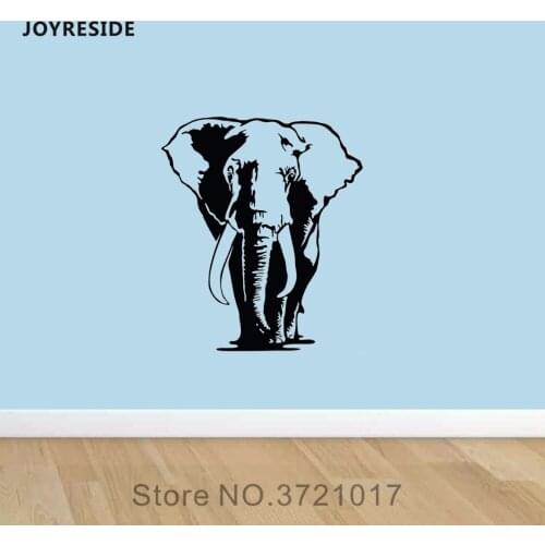 JOYRESIDE Elephant Cute Animal Wall Design Decal Vinyl Sticker Decor Baby Children Room Kids Room Bedroom Decoration Mural A439