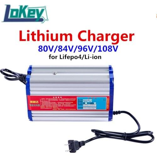 80V/84V/96V/108V Lithium battery charger 5A 22S 92.4V 23S 96.6V 27S 113.4V 30S 126V for Lifepo4 Li-ion battery charger