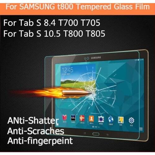 Tempered Glass Screen Protector For Samsung Galaxy Tab S 8.4 10.5'' SM-T700 SM-T705 T705C SM-T800 T805 Tablet Protective Film