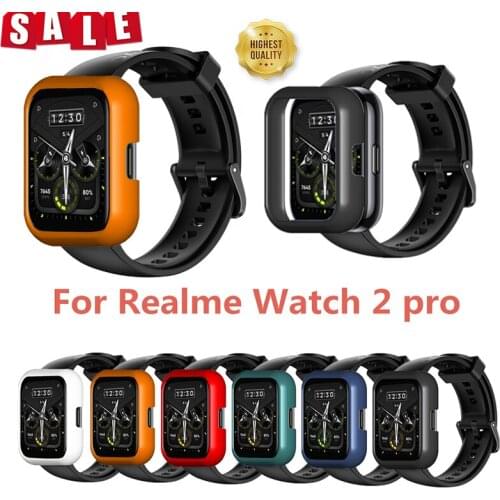 Protective Case Watch Strap For Realme Watch 2 Pro Strap Smart Watch Cover PC Bumper Plastic Protector Replacement Watch Shell