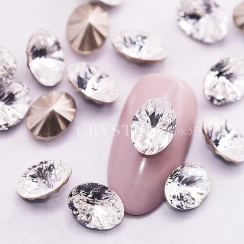 100% Original Crystals From Austria 4160 Mystic Oval Fancy Stone For Nail Art Beauty DIY Accessroies