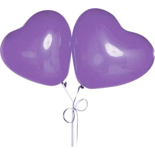 12 Inch 2.2g 100 pcs Pink Heart Balloons Pink White Purple Latex Ballons Birthday Globos Wedding Birthday Party Decoration