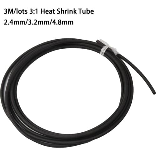 3M/lot 3:1 Heat Shrink Tube with Glue Dual Wall Tubing Heat Shrink Tubing Diameter 2.4/3.2/4.8mm