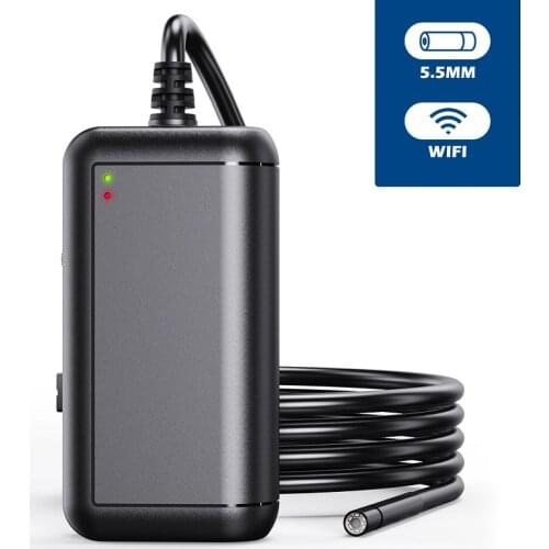 5.5mm 5MP 1080P Wireless WIFI Endoscope for android&ISO Inspection Borescope Camera 2M Otoscope