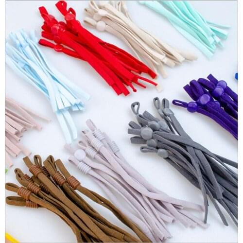 5000Pcs Mix color Flat Mask Elastic Band Rubber Rope Ear Hanging Rope Adjustable DIY Soft Elastic Sewing Mask Craft