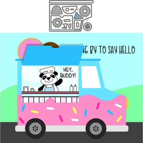 Car Commissary Metal Cutting Dies for Scrapbooking Handmade Mold Cut Stencil New 2021 DIY Card Make Mould Model Craft Decoration