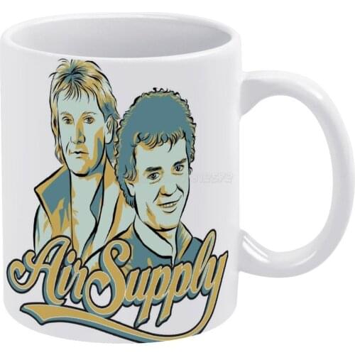 Air Supply White Mug Coffee Mug 330ml Ceramic Home Milk Tea Cups and Mugs Travel Gift for Friends Air Supply Russell Russell Hit