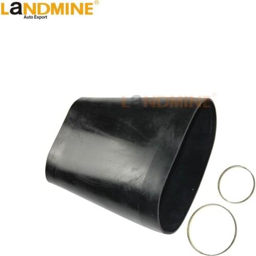 Free Shipping 1 Set Rubber Sleeve With Rings For Mercedes W220 Rubber Bellows Front Suspension Air Spring Bladder 2203202438